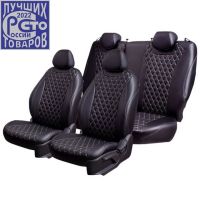 Чехлы Премиум Экокожа Байрон Ромб на Ravon Nexia R3 с 2015+