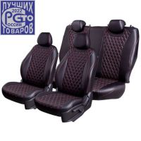 Чехлы Премиум Экокожа Байрон Ромб на Ravon Nexia R3 с 2015+