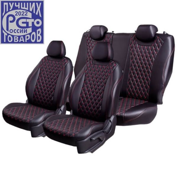 Чехлы Премиум Экокожа Байрон Ромб на Ravon Nexia R3 с 2015+